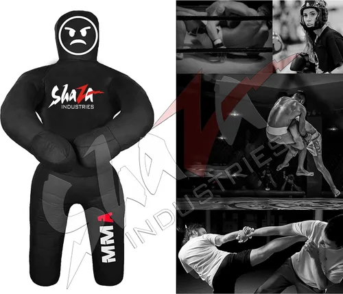 Miniatura 3 de Shaza Grappling - Maniquí de lucha para niños para fitness y entrenamiento, postura, golpe y lanzamiento de 39.4 in. Maniquí de boxeo para MMA