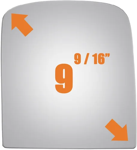 Miniatura 3 de Cristal de espejo compatible con lado del pasajero (parte superior plana) para Chevy GMC Tahoe, Silverado, Sierra, Yukon, Avalanche, Escalade