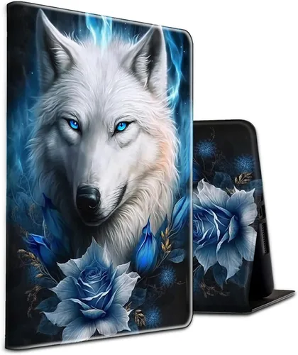 Miniatura 152 de Funda para tablet Fire 7 (12ª generación, versión 2022), delgada, a prueba de golpes, delgada, de piel sintética, con función de apagado/encendido