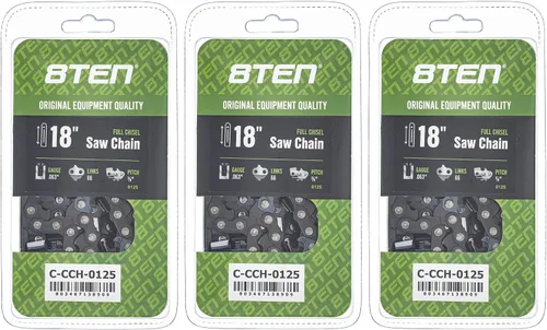 Miniatura 97 de 8TEN Cadena de motosierra semi cincel de 6 pulgadas .050 1/4 42 DL para Worx WG320 Black & Decker LLP120 (paquete de 3)
