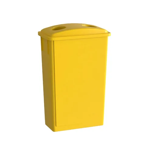 Miniatura 31 de Bote de basura Slim Jim negro de 23 galones con carrito