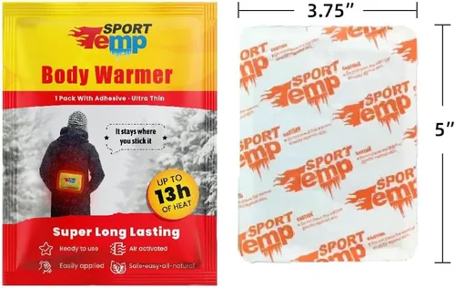 Miniatura 2 de Calentadores corporales (45 unidades) – Hasta 13 horas de calor, se aplican fácilmente con adhesivo – Ultra finos, fáciles, totalmente naturales