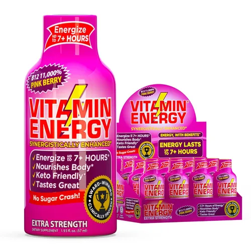 Miniatura 15 de Vitamin Energy Immune+ Extra Strength Energy Shot Army Orange 10 unidades, 260 mg de cafeína natural, vitaminas B, citicolina, té verde, apoyo