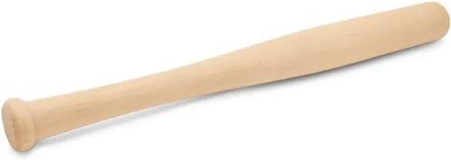 Miniatura 4 de Bate de béisbol de madera 12 Pulgadas Paquete de 2 Bate de madera de béisbol mini sin terminar, bate pequeño, decoración para fiestas, dormitorio