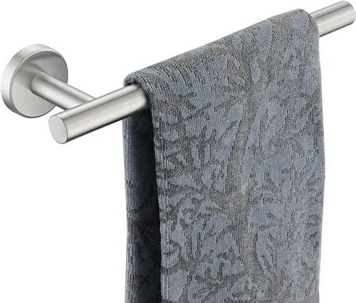 Miniatura 9 de JQK Barra de Toalla de Mano Oro, 10 Pulgadas de Grosor 0.8mm de Acero Inoxidable 304 para Baño, 9 Pulgadas de Longitud Utilizable, Montaje en Pared
