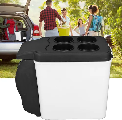 Miniatura 2 de Pssopp Refrigerador portátil de 6 litros, refrigerador eléctrico portátil de 6 litros, mini nevera portátil para dormitorios, automóviles, oficinas