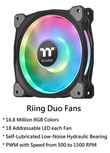 Miniatura 3 de Thermaltake Floe DX 9.449 in, LED de doble anillo, 16.8 millones de colores habilitado para software (TT RGB Plus/Alexa/Razer Chroma), AMD