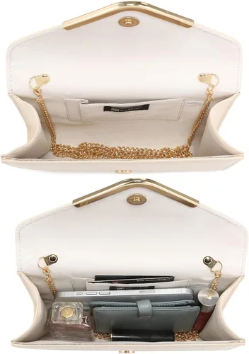 Miniatura 5 de Dasein Bolsos de noche para mujer, bolsos de mano formales para bodas, fiestas, bailes, bolsos con correa para el hombro y solapa con purpurina