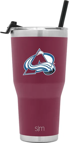 Miniatura 7 de Simple Modern Vaso Cruiser Cruiser con licencia oficial de la NHL Arizona Coyote de 30 onzas, taza de viaje aislada con tapa abatible y popote