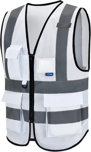 Miniatura 6 de A-SAFETY Chaleco de Seguridad Reflejante de Alta Visibilidad con Logo Personalizado (XS-8XL)