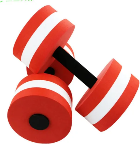 Miniatura 6 de Happyyami 2 mancuernas flotantes para aeróbic acuático, pesas de natación Eva, para hombres y mujeres, agarre ergonómico para entrenamiento