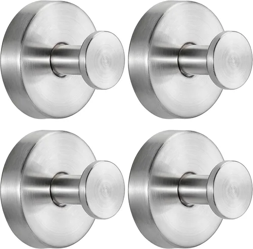 Miniatura 19 de Ganchos de ventosa para ducha sin taladro, ganchos de baño para toallas, batas, esponja vegetal montables en paredes de baño, cocina, vidrio, Negro