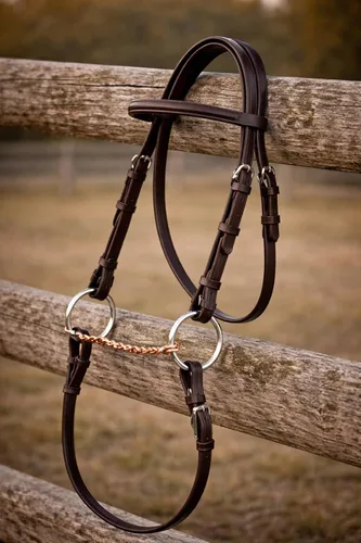 Miniatura 6 de ProRider Caballo 6" SS anillo suelto trenzado alambre Snaffle caballo bit 35479D