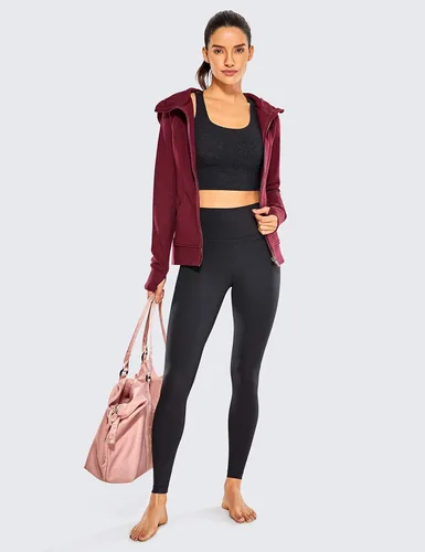 Miniatura 3 de CRZ YOGA - Leggings de entrenamiento estilo segunda piel para mujer, de 28 pulgadas, pantalones de yoga de longitud completa y cintura alta
