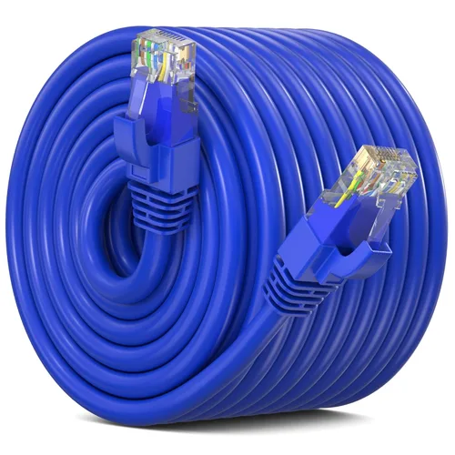 Miniatura 10 de Maximm Cable Ethernet Cat 6, cable de red y conexión de alta velocidad de 100 pies, UTP, 10 Gbps, cable Ethernet de 550 MHz, color negro
