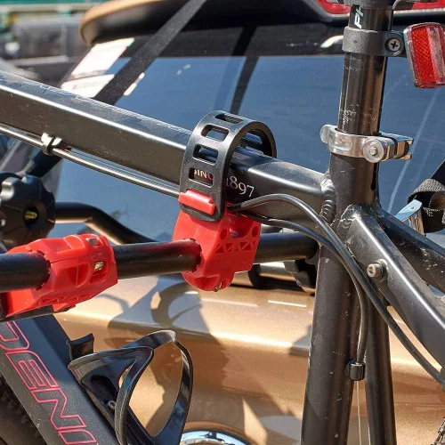 Miniatura 4 de Blueshyhall - Portabicicletas para maletero, Soporte para bicicleta para SUV y coche, resistente, para 2 bicicletas