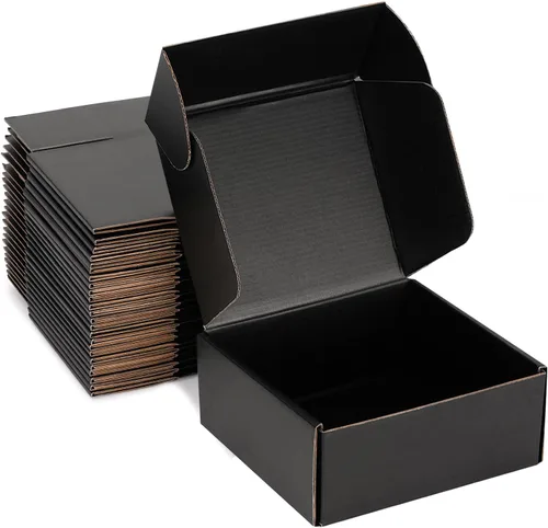 Miniatura 20 de Cajas de envío pequeñas de 9 x 6 x 2 pulgadas (paquete de 25) – Cajas de cartón corrugado blancas resistentes para pequeñas empresas, comercio Blanco
