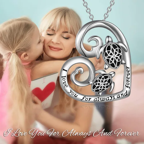 Miniatura 4 de ONEFINITY ElephantOwlHorseDragonWolfTurtle Necklace Sterling Silver Celtic Knot Pendant Necklace Animal Jewelry Gifts fro Women Mom