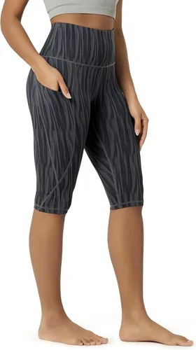 Miniatura 143 de ODODOS - Leggings capri de cintura alta para mujer con bolsillos, control de abdomen, no se transparentan, para entrenamiento atlético, running