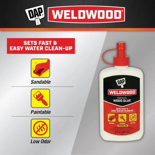 Miniatura 2 de DAP Weldwood - Pegamento para madera original, amarillo, 8 onzas (7079800497)