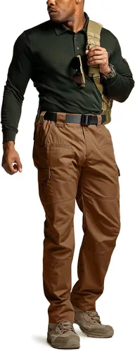 Miniatura 3 de CQR Pantalones tácticos para hombre, resistentes al agua, pantalones cargo Ripstop, ligeros EDC trabajo, senderismo, ropa para exteriores