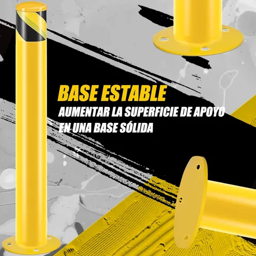 Miniatura 3 de Poste de bolardo de seguridad, bolardos de acero, bolardo de estacionamiento, poste de barrera de estacionamiento de seguridad recubierto de polvo