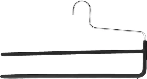 Miniatura 2 de Mawa by Reston Lloyd Trouser Series - Percha antideslizante con doble barra para pantalones, estilo KH/2, negro