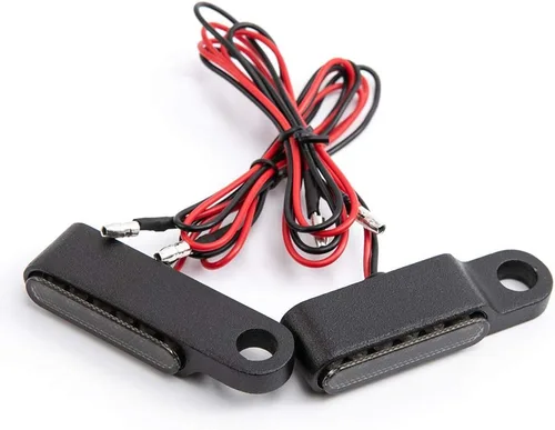 Miniatura 3 de Evomos Motocicleta Mini LED Luz de señal de giro 0.315 in Indicador Luz intermitente Luz intermitente Lámpara intermitente