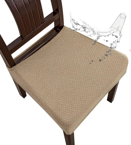 Miniatura 9 de Genina Fundas de asiento impermeables para sillas de comedor, fundas impermeables para sillas de comedor