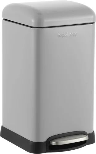 Miniatura 15 de happimess HPM1012H Betty Retro Mini - Cesta de basura con apertura mediante pedal de 3.2 galones, resistente a las huellas dactilares, moderna