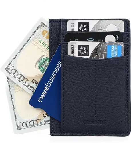 Miniatura 13 de Grande -3605 Estuches para tarjetas, Borgoña, Minimalista