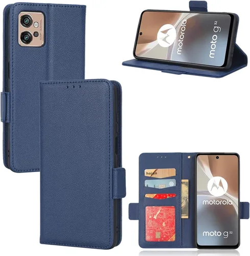 Miniatura 124 de Funda de piel sintética compatible con Motorola Moto E22 4G, funda de piel sintética compatible con Motorola Moto E22i 4G, color negro
