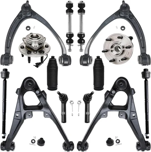 Miniatura 130 de Detroit Axle - Kit de nudillos de dirección delantera izquierda para Ford Edge Lincoln MKX 07-10, cojinete de rueda del lado del conductor, nudillo