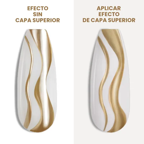 Miniatura 4 de RARJSM Esmalte de uñas en gel metálico para arte de uñas, 3D efecto espejo, gel de uñas con brillo metálico, 8 ml, pincel fino incorporado, pintura
