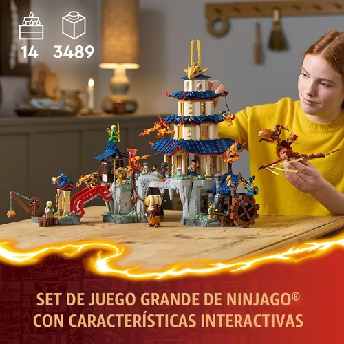 Miniatura 2 de LEGO NINJAGO Templo del Torneo de la Ciudad - Juguete de construcción para adolescentes niños y niñas, edades 14+, ideal para fanáticos de Dragons