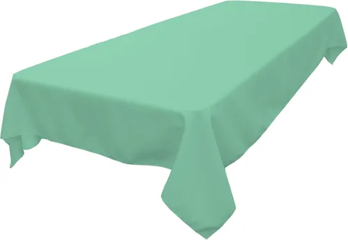 Miniatura 251 de LA Linen Mantel rectangular lavable de popelín de poliéster, resistente a las manchas y a las arrugas, cubierta de mesa 60x84, mantel de tela