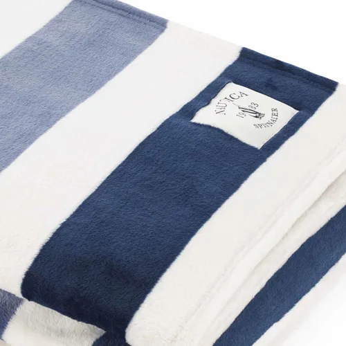 Miniatura 2 de Nautica - Manta, Manta de Forro Polar Ultrasuave de Felpa para Cama o Sofá, Manta Ligera de Microfranela para Comodidad Durante Todo el Año