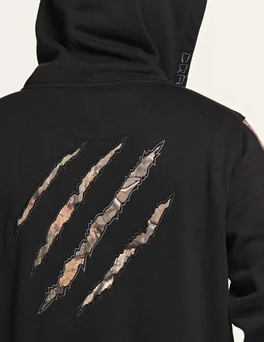 Miniatura 6 de CQR sudadera táctica de invierno para hombre, con capucha y forro térmico de vellón, de manga larga, sin botones