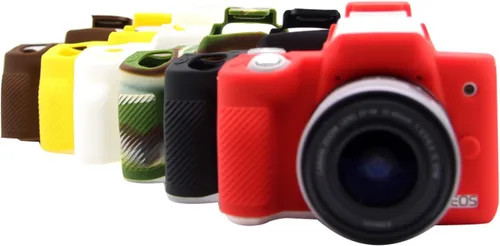 Miniatura 8 de Rieibi Funda de silicona para Canon M50 M50 Mark II, funda protectora de silicona suave para cámara digital Canon EOS M50 EOS M50 II Rojo