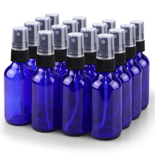Miniatura 10 de Wedama Botella con atomizador, botella de spray de vidrio de niebla fina de 2 onzas, pequeños recipientes de líquido recargables para regar flores