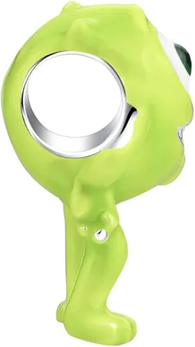 Miniatura 2 de Mike Wazowski - Dije de monstruo cíclope verde Plata esterlina No es una piedra preciosa