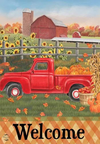 Miniatura 12 de Briarwood Lane Bandera floral de otoño para casa