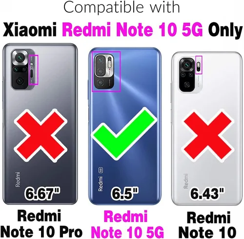Miniatura 2 de Asuwish Funda de teléfono para Xiaomi Redmi Note 10 5G con cubierta protectora de pantalla de vidrio templado y accesorios para celda delgada TPU