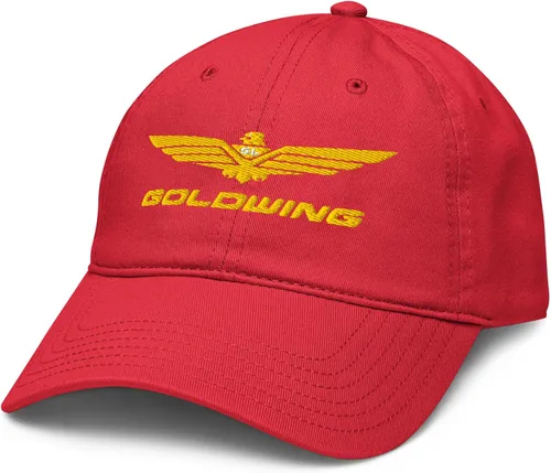 Miniatura 5 de Honda Gorro de béisbol ajustable con logotipo de Goldwing, Azul marino
