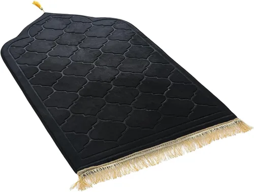 JE JOUE Alfombra de oración musulmana islámica – Esponja gruesa musulmana para hombres y mujeres, Eid Travel Ramadán, suave, de lujo, ideal para