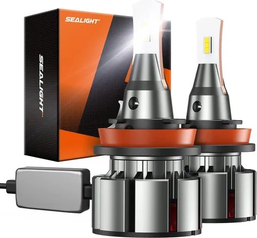 Miniatura 22 de SEALIGHT Bombillas LED 9005 H11, L2 HB3 H8 H9 24,000LM Super Brightness 6000K Bombillas blancas frías, IP68 impermeable, Plug and Play, ventilador