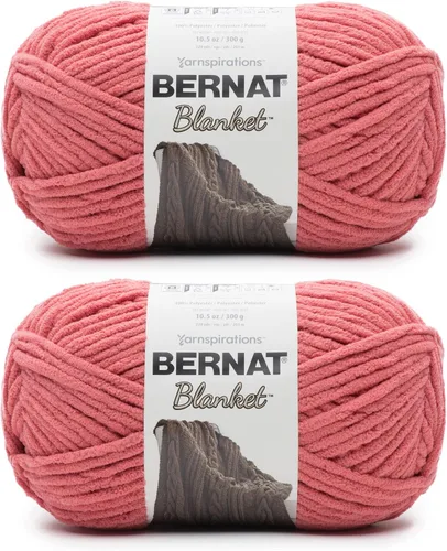 Miniatura 59 de Bernat - Estambre para mantas súper esponjoso acrílico, 2 paquetes de 300g/10.5 onzas, #6, chenilla gruesa de peso pesado para tejer y crochet