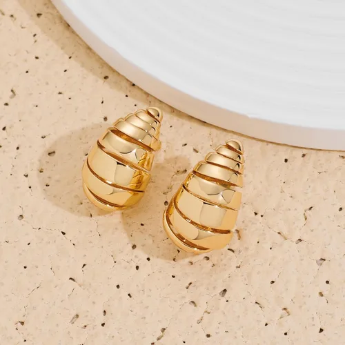 Miniatura 4 de Long Waterdrop Earrings for Women Gold Droplet Hoop Dangle Earrings Fashion Jewelry for Women Girls