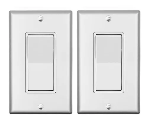Miniatura 12 de Micmi Interruptor de pared decorativo de 3 vías, interruptor de pared negro, interruptor basculante de paleta de un solo polo o tres vías, grado
