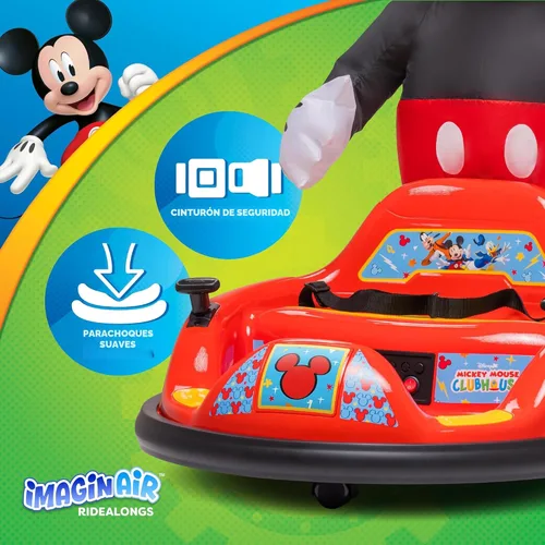 Miniatura 6 de Coche de Choque de Mickey Mouse de 6V para Niños Pequeños - Juguete Montable para Niños Pequeños, Coche de Choque Eléctrico para Niños